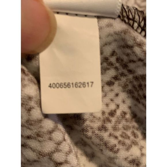 Dana Buchman Snakeskin Brown Patterned Short Sleeve Top S (A-030) - Picture 8 of 8